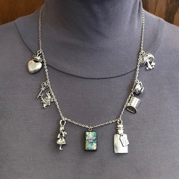Alice in Wonderland by Lewis Carroll Handmade Literature Necklace, Book Cover - Picture 7 of 16